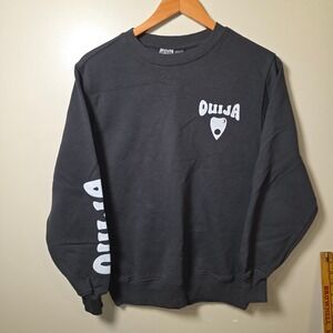Ouija Board Graphic Sweatshirt XS Black Occult Planchette Spooky Goth Crewneck